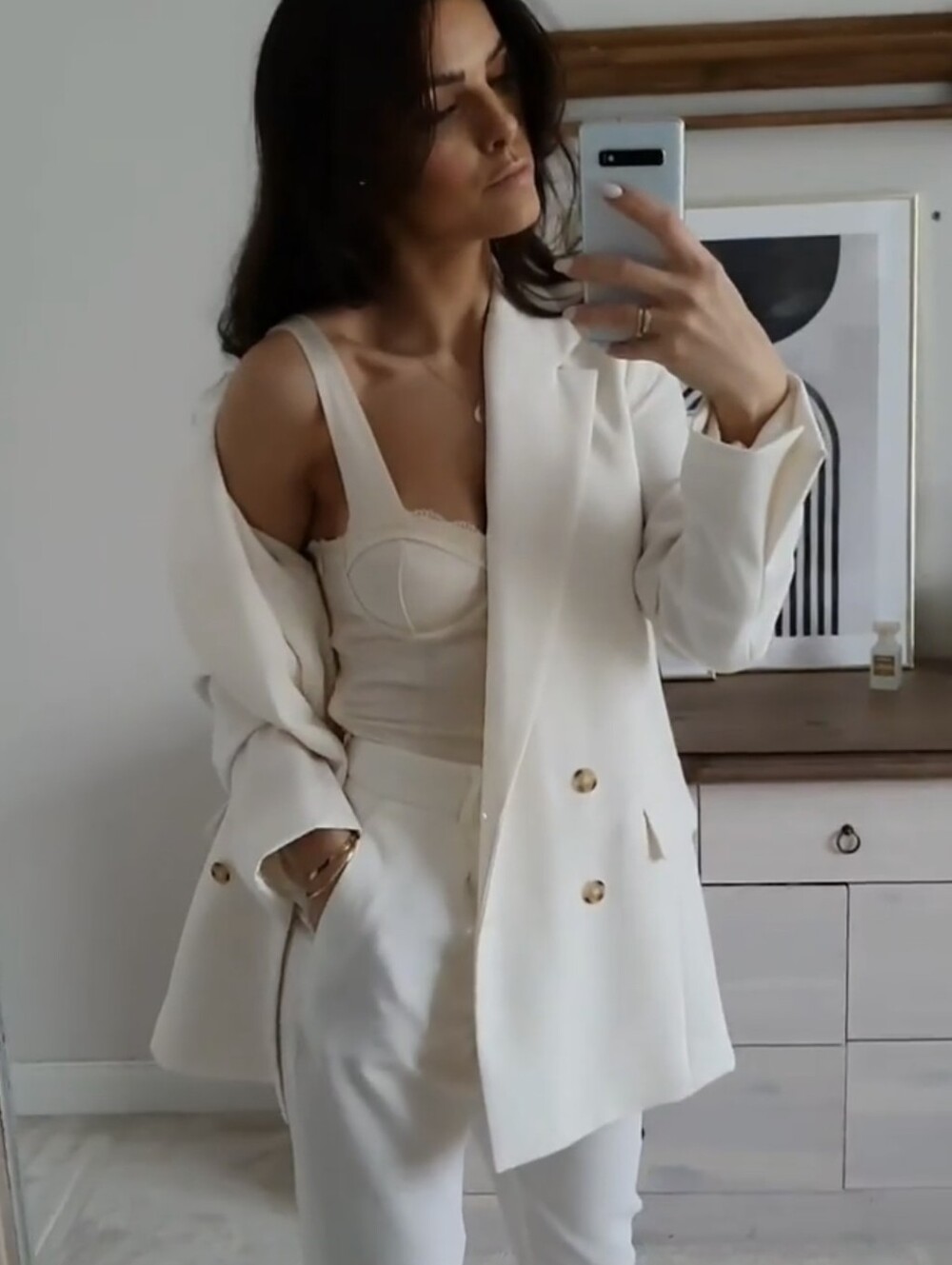 Zara Straight Cut Oversized Blazer NWT Size XS - Picture 8 of 17